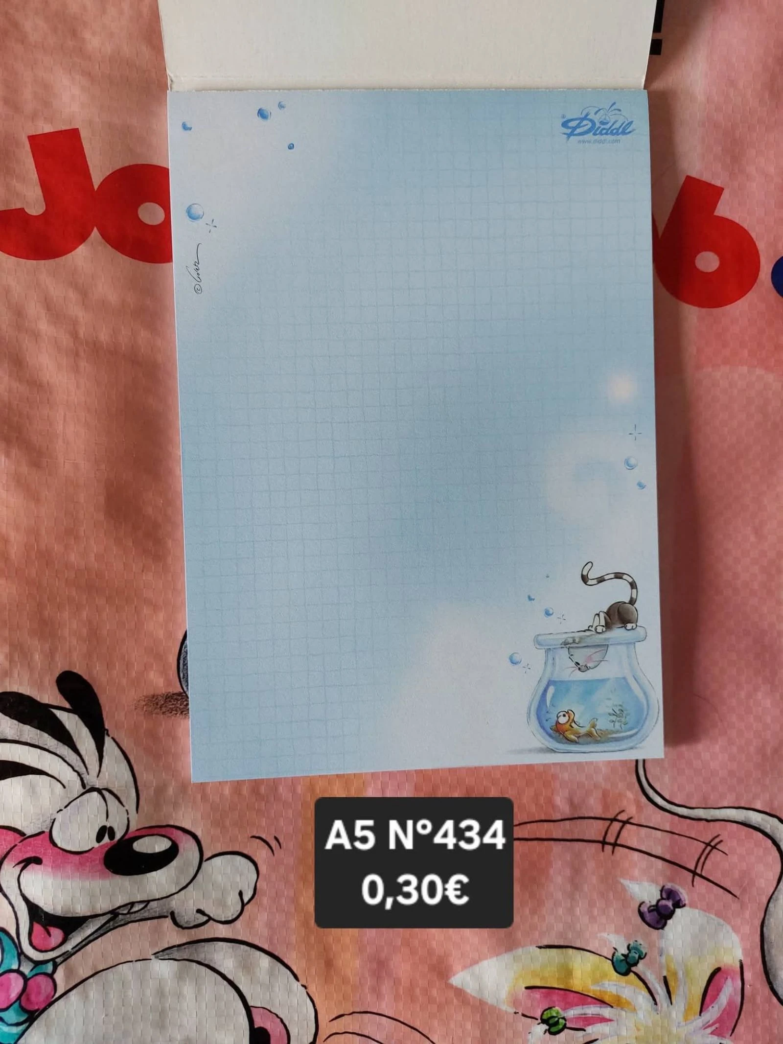 1 feuille diddl A5 N°434
